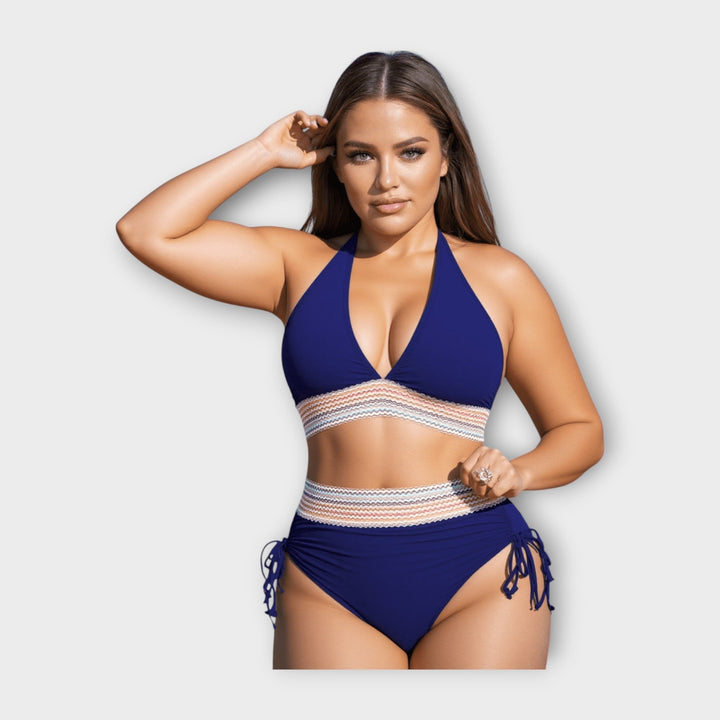 Bikini s pleteným detailem a vysokým pasem