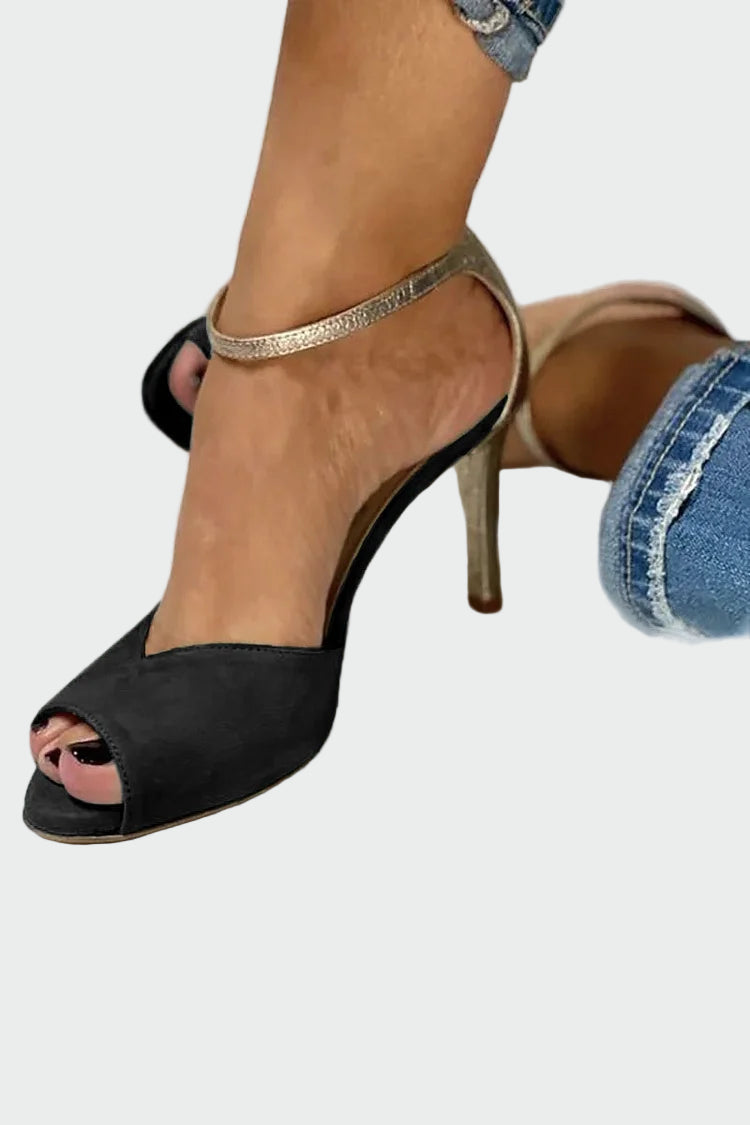 Elegantní sandály s metalovým páskem