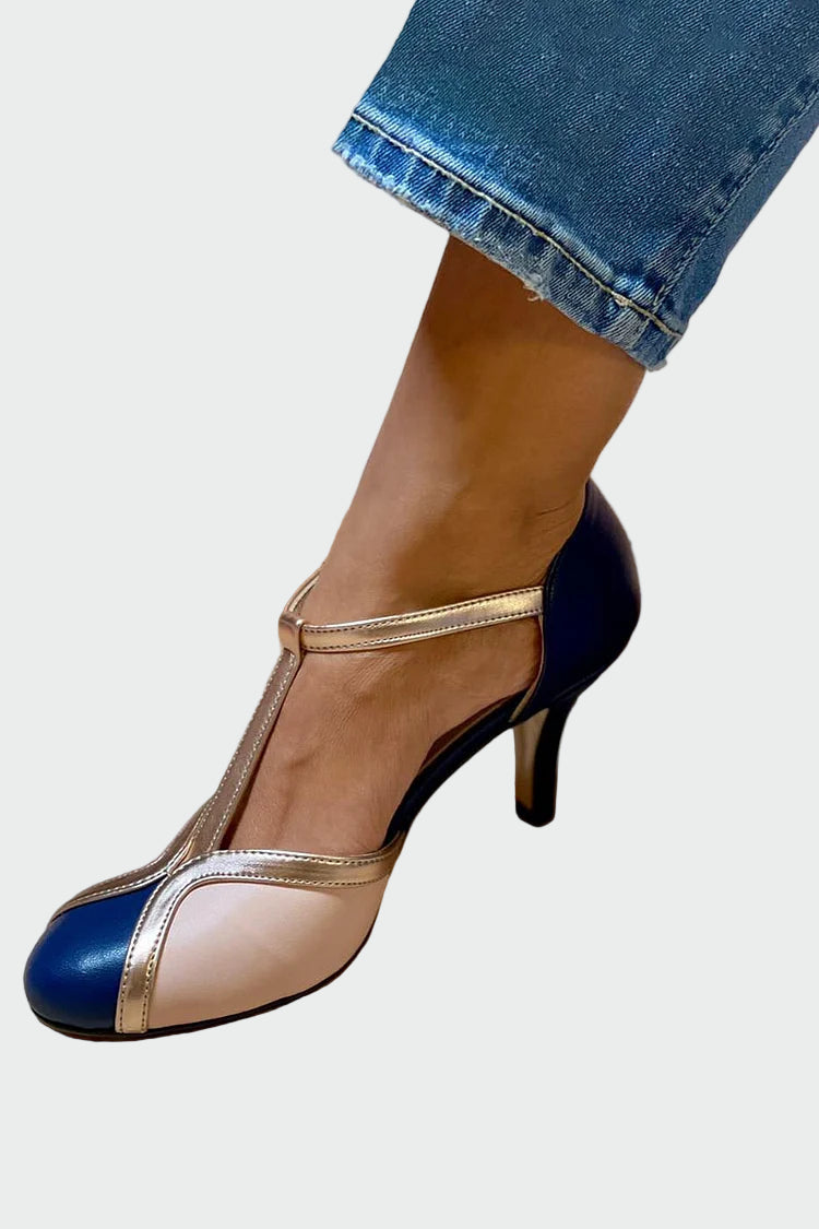 Retro stiletto s T-páskem