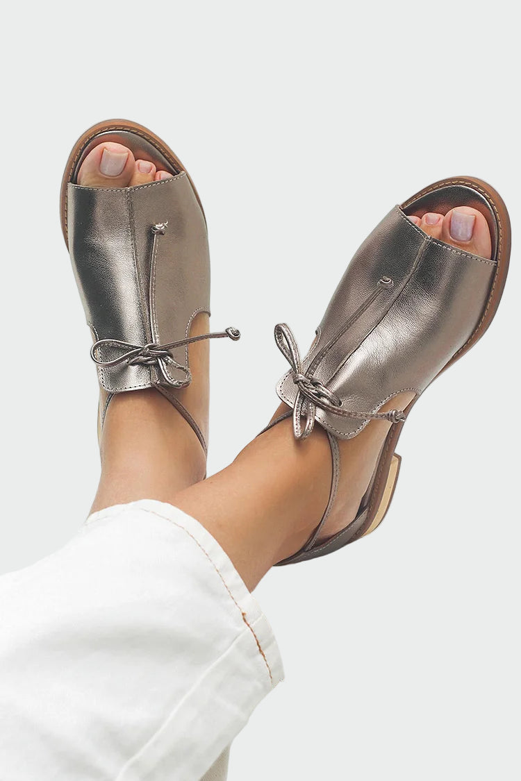 Sandály s dekorativním páskem