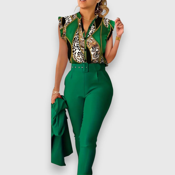 Sada dvou kusů s moderním leopardím vzorem