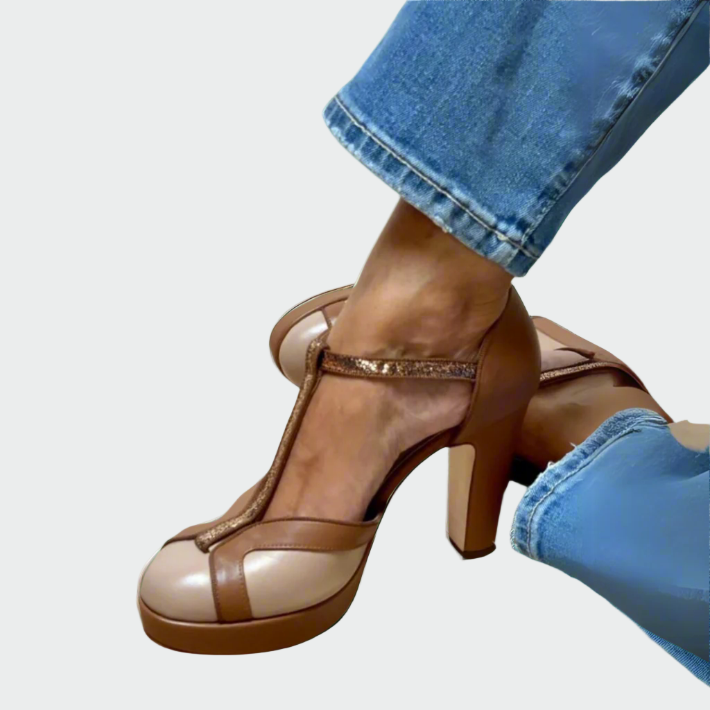 Tvarované stiletto s remínkem