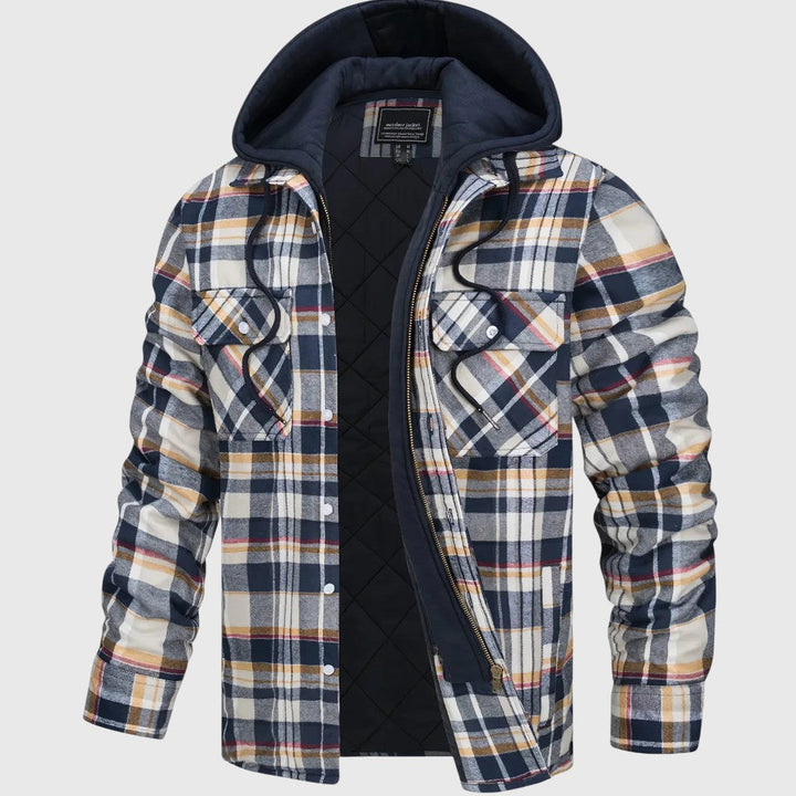 Karl | Kostkovaná bunda s zipem