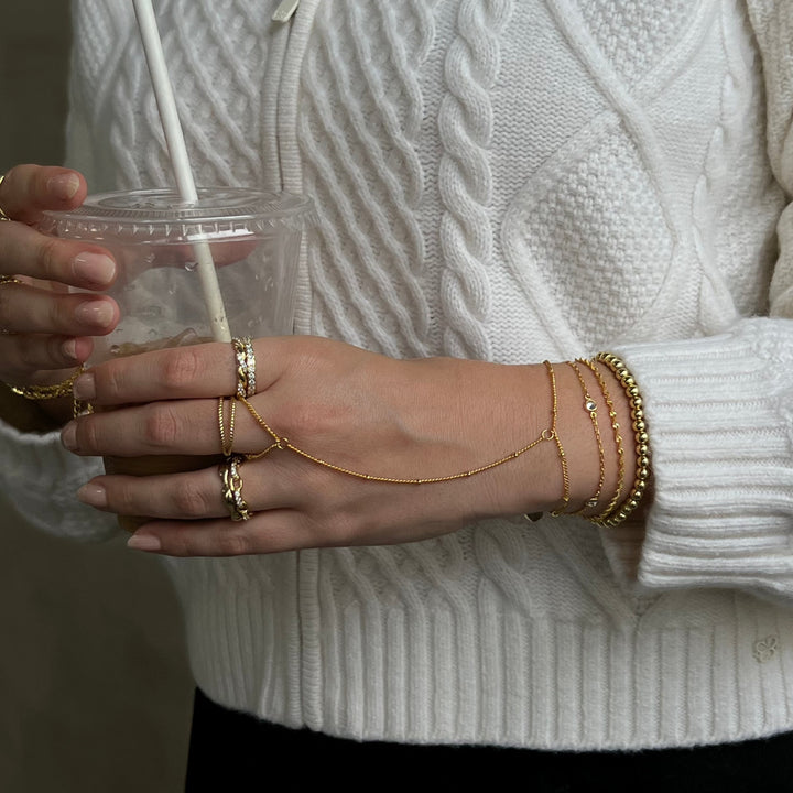 Zlatý náramek Mykonos