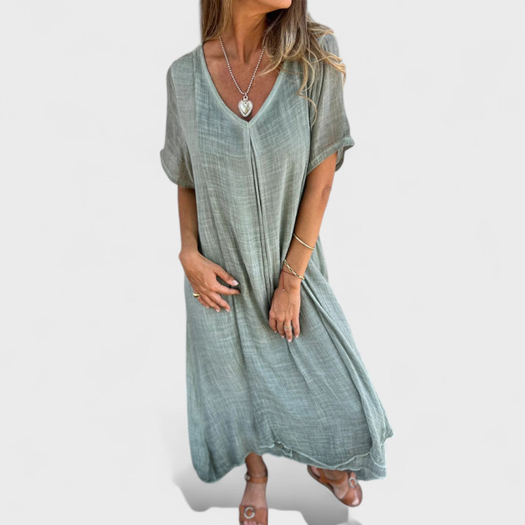 Ester - Šaty s V-výstřihem