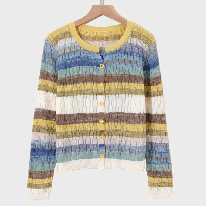 Pletená bunda s retro inspirovaným designem řady