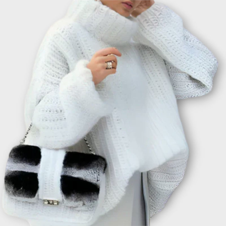 Paulina - Měkká ženská dlouhá mikina s kapucí