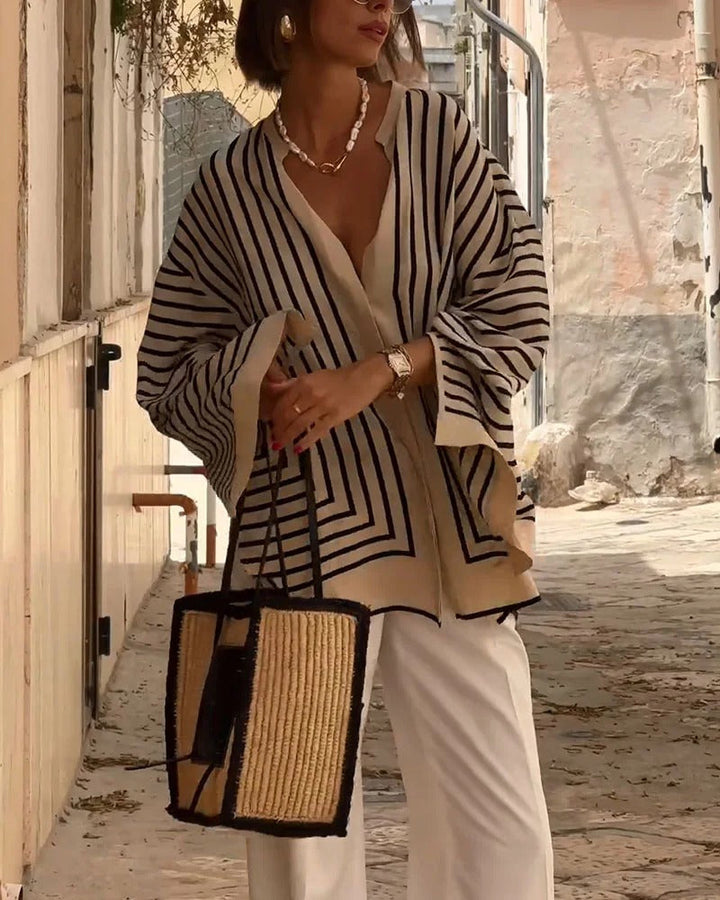Košile s Pruhovaným Elegantním Stylem