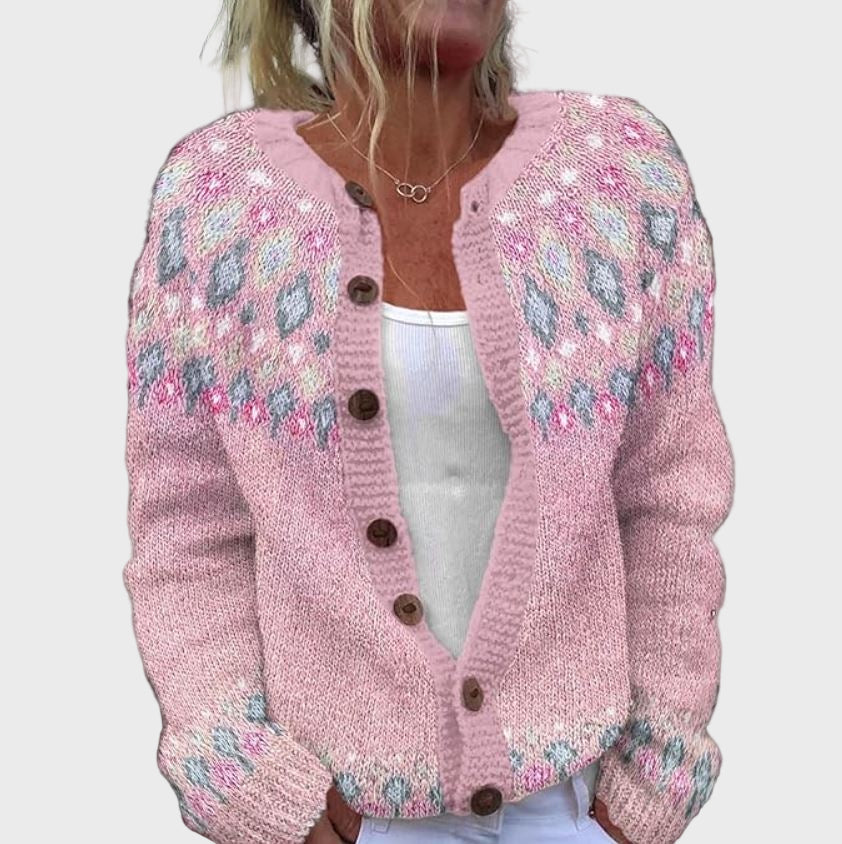 Pletená vesta s vzorem