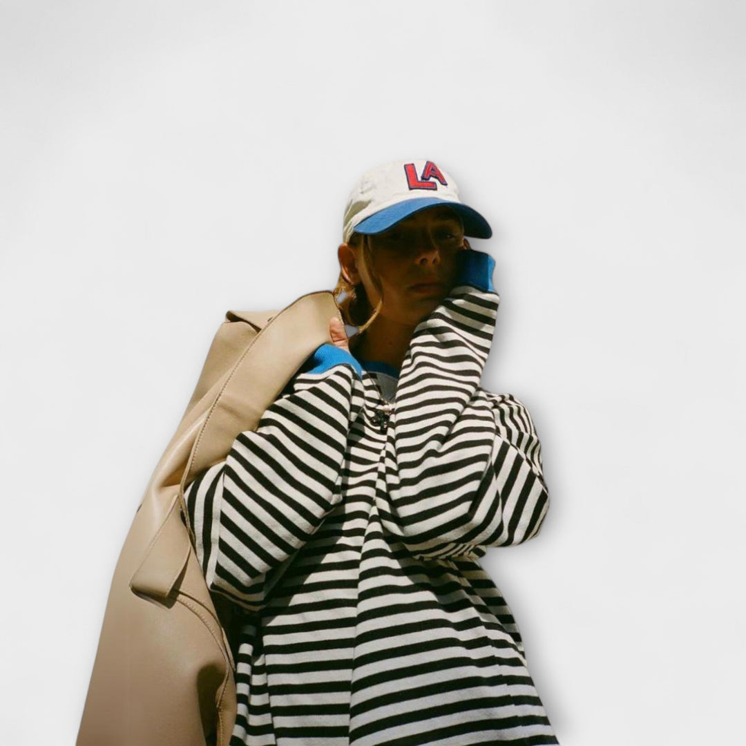 Mary - Pruhovaný Oversize svetr