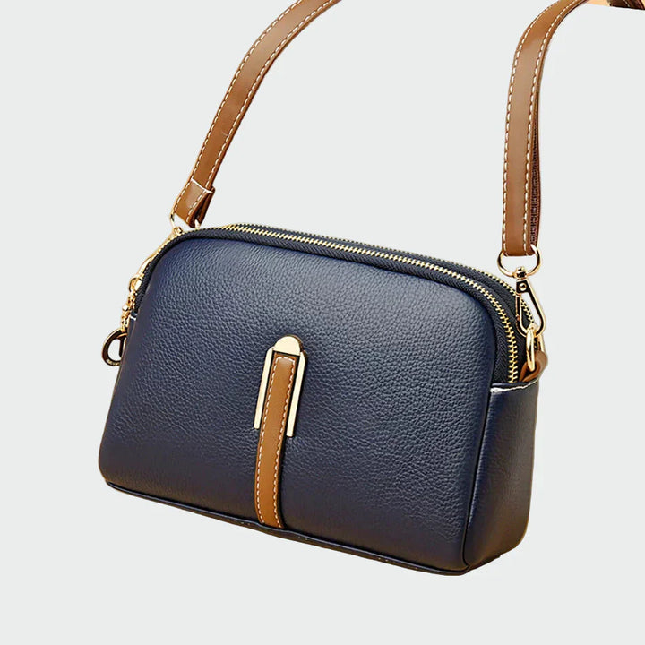 Elegantní kožená kabelka přes rameno