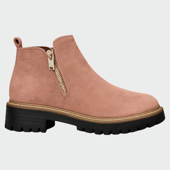 Alma – Dámské boty s kulatou špičkou a bočním zipem