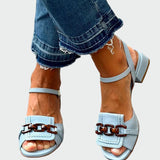 Sandály s řetízkovým detailem