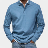 Tomáš – Elegantní pánské polo s dlouhým rukávem