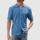 Libuše – Pletená košile se vzorem v tvaru cikcaků