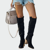 Kožené ortopedické boty až ke kolenům