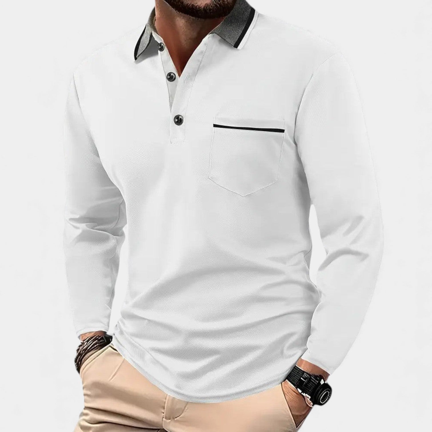 Adam – Klasické dlouhé polo tričko