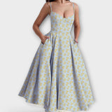 Mélie – Lehká letní šaty s detailem korzetu