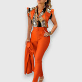 Sada dvou kusů s moderním leopardím vzorem