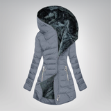 Émeraude | Hřejivý kabát s kožešinovým podšívkou