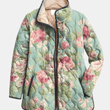 Carys | Retro květinová prošívaná bunda