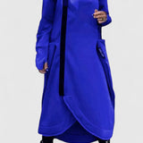 MARIE-Dlouhý kabát s kapucí a zipem