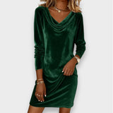 Scarlett | Loose velvet dress