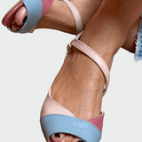 Sandály s barevnými detaily