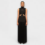 Kristen - Maxi šaty s plisováním a výřezy