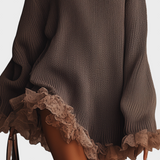 Nina - Pletené šaty s volánky