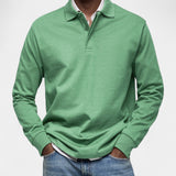 Tomáš – Elegantní pánské polo s dlouhým rukávem