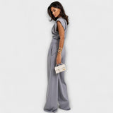 Sofia - Asymetrický komplet s drapovanými rameny