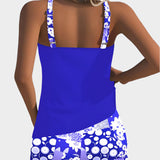 Pohodlné dvoudílné plavky s květinovým designem