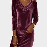 Fráňa - Volné sametové šaty