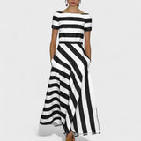 Tereza - Pruhované Šaty