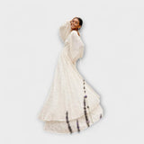 Elsa - Krémové Maxi Šaty od Allegory