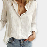 Pohodlná lněná blůza