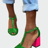 Elegantní sandály s T-páskem