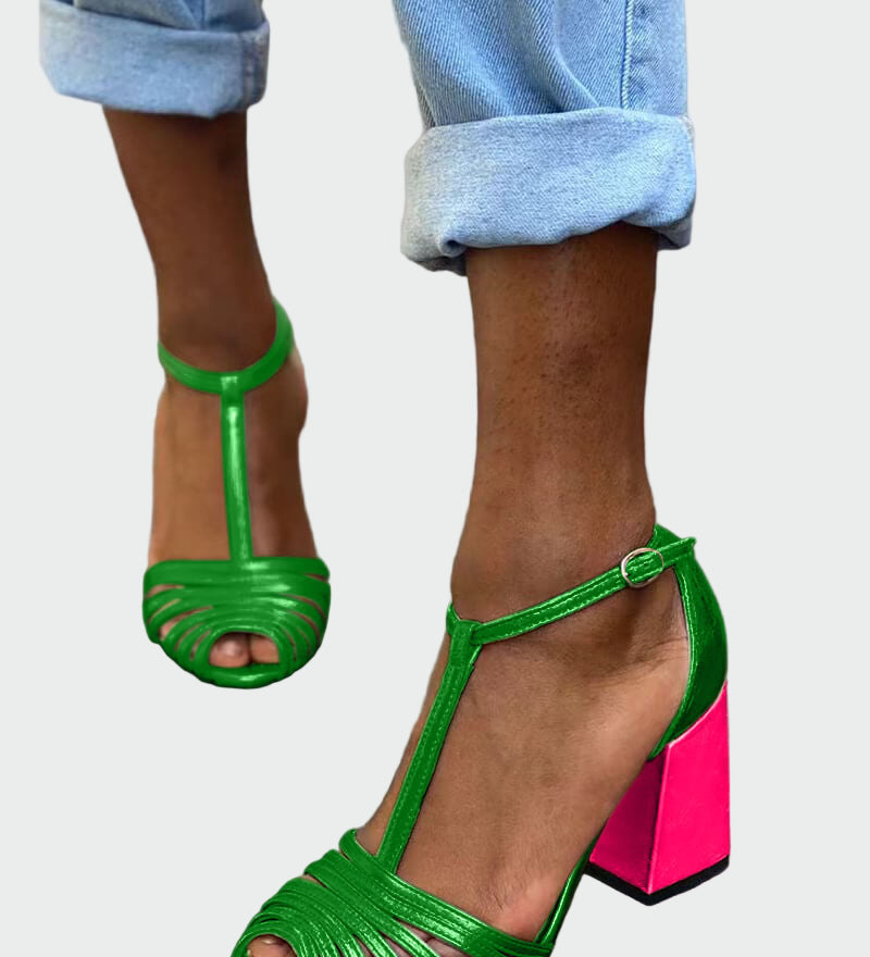 Elegantní sandály s T-páskem