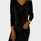 Fráňa - Volné sametové šaty