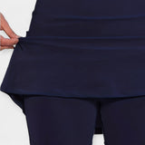 Vysoké šortky s sukňovým vzhledem