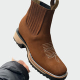 Kožené kovbojské boty