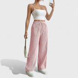 Dominique - Pohodlné Široké Kalhoty