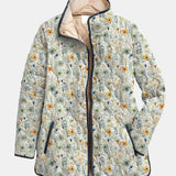 Nola | Okouzlující prošívaná bunda s květinovým potiskem