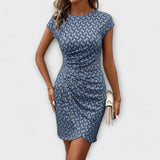 Emma - Krátké tulipánové šaty s celoplošným potiskem