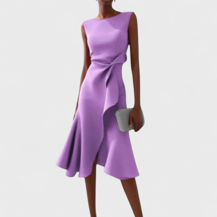 Andrea - Asymetrické šaty s elegantními sklady