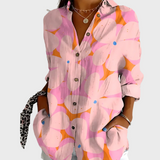 Bavlněná košile s květinovým designem