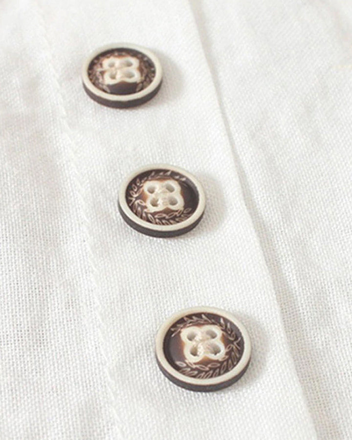 Krátký rukáv blůza s knoflíky