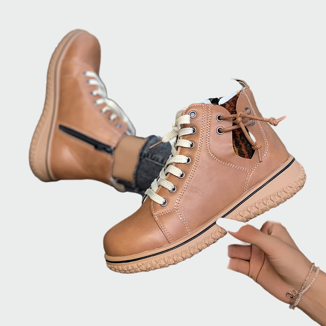 Ortopedické kožené boty na kotníky