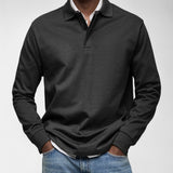 Tomáš – Elegantní pánské polo s dlouhým rukávem